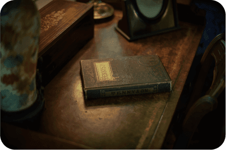 Persona estudiando un libro antiguo